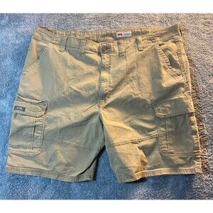 Wrangler Cargo Shorts Mens Khaki Tan 46 X 10 Outdoors Above Knee